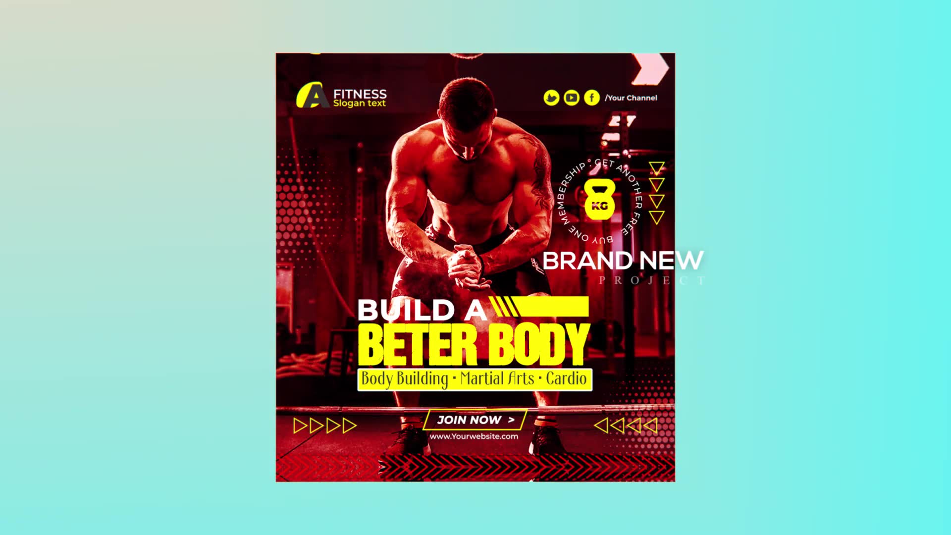 Fitness Promo Instagram Post Videohive 29814509 After Effects Image 3