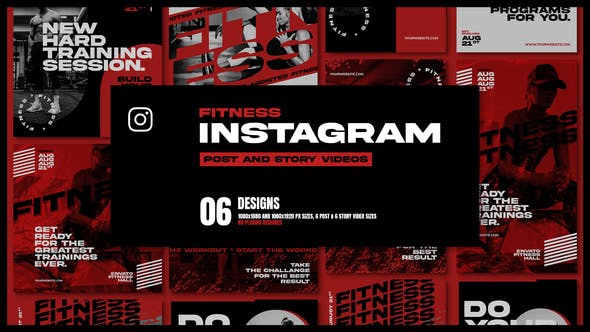 Fitness Promo | Instagram Posts and Stories - 39122210 Download Videohive
