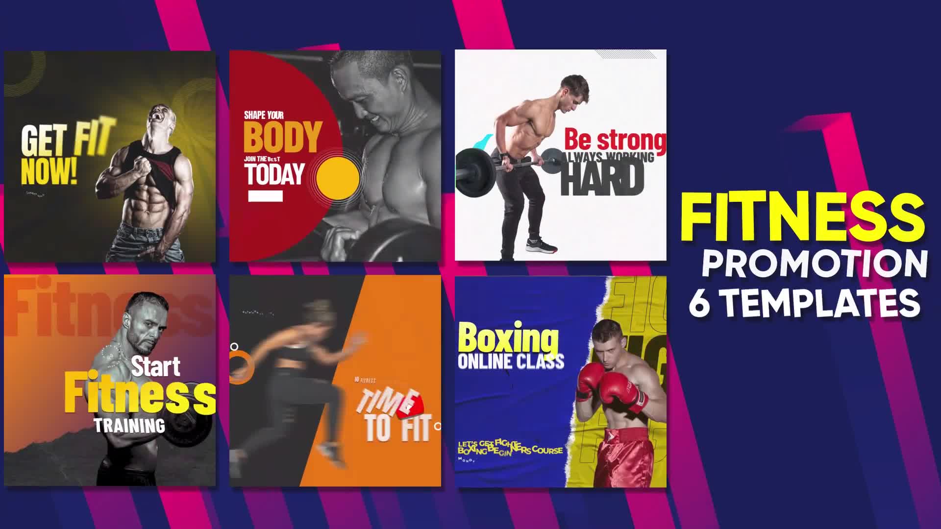 Fitness Promo Intagram Posts B46 Videohive 32725104 After Effects Image 1