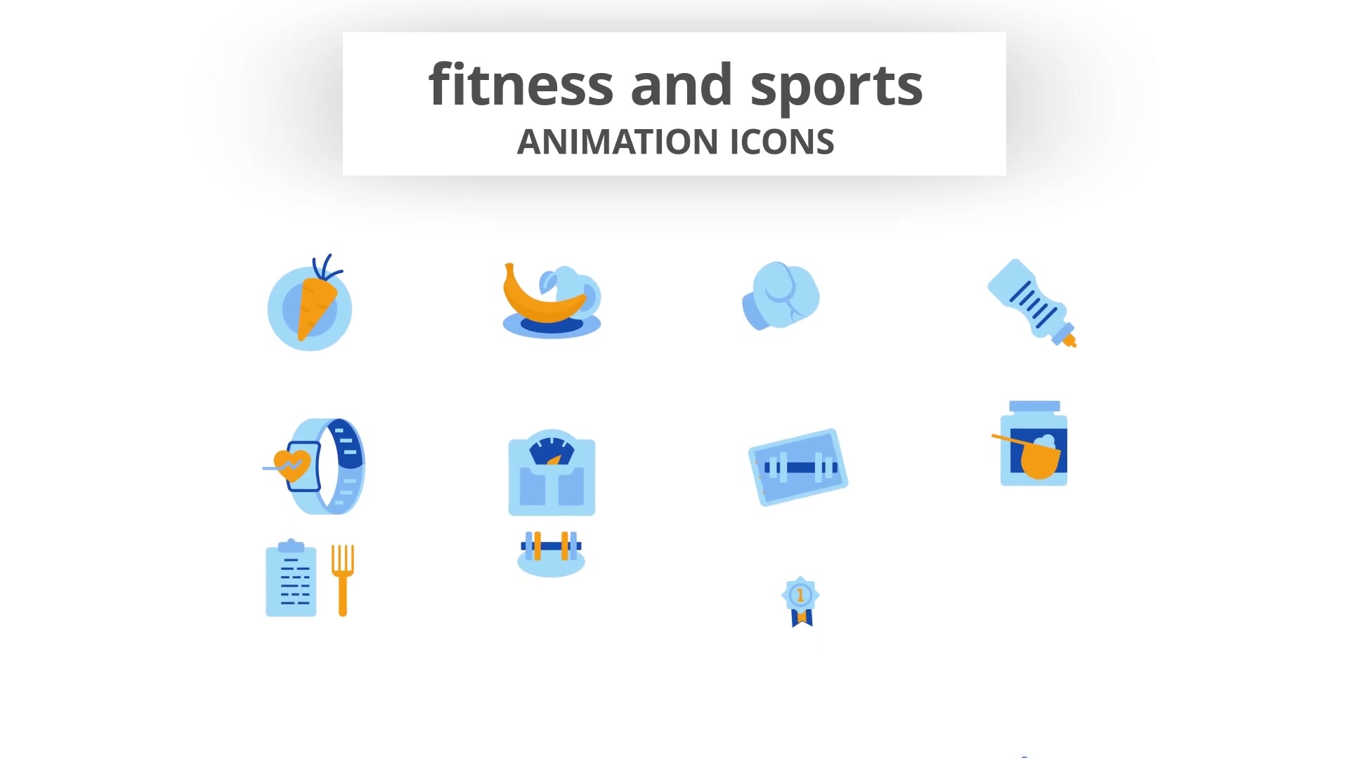 Fitness & Sports Animation Icons Videohive 28168246 After Effects Image 4