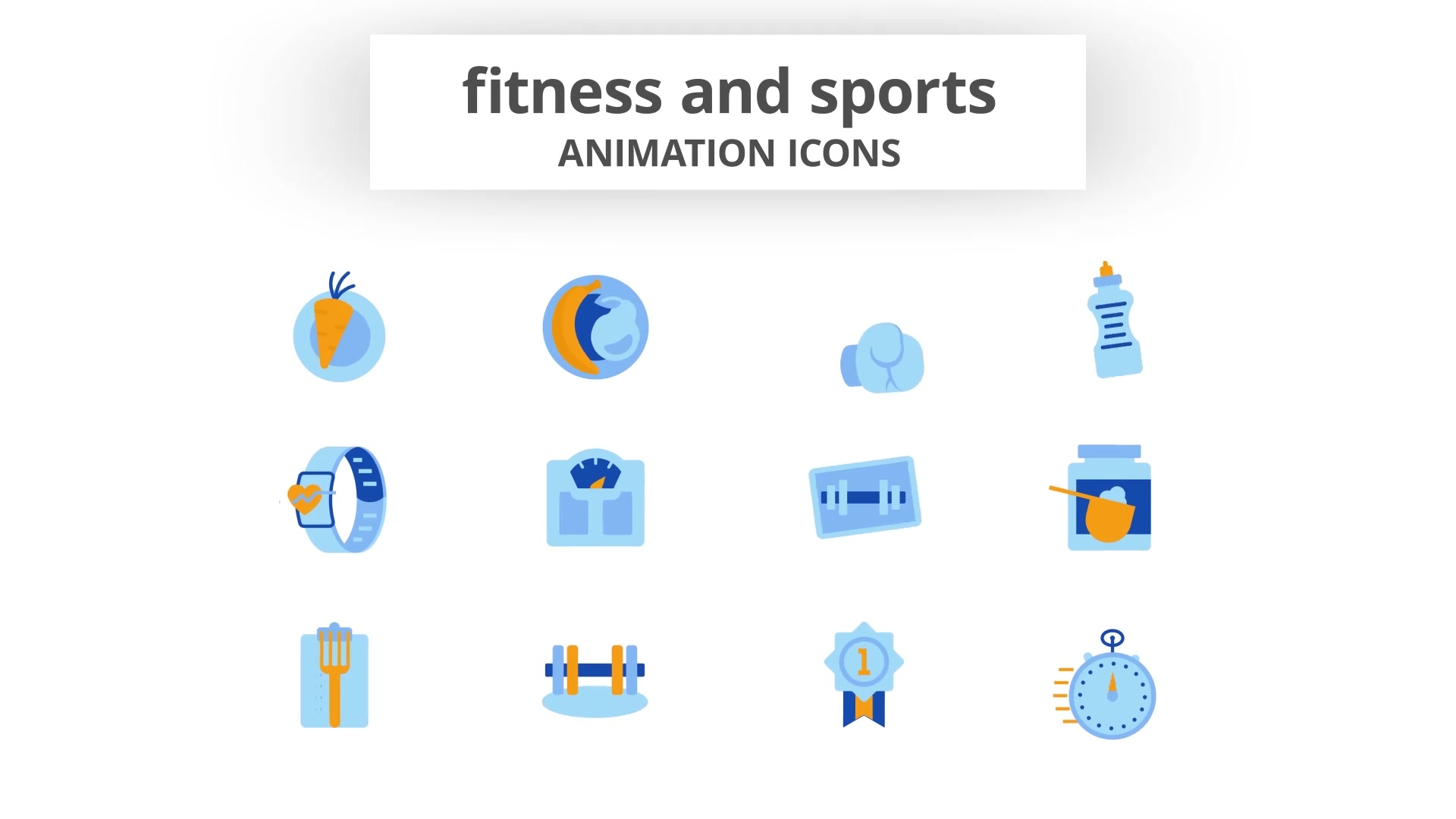 Fitness & Sports Animation Icons Videohive 28168246 After Effects Image 5