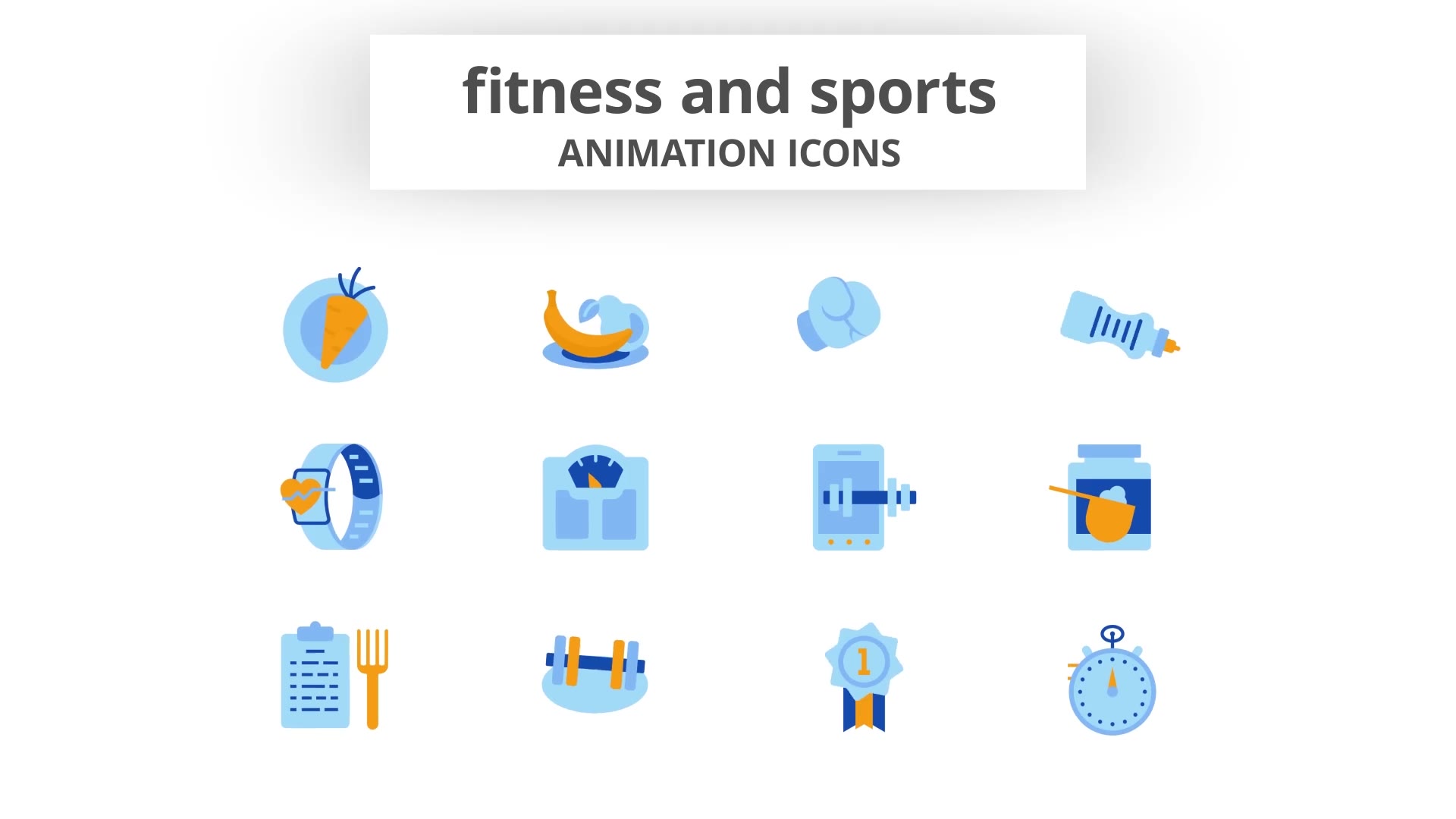 Fitness & Sports Animation Icons Videohive 28168246 After Effects Image 6