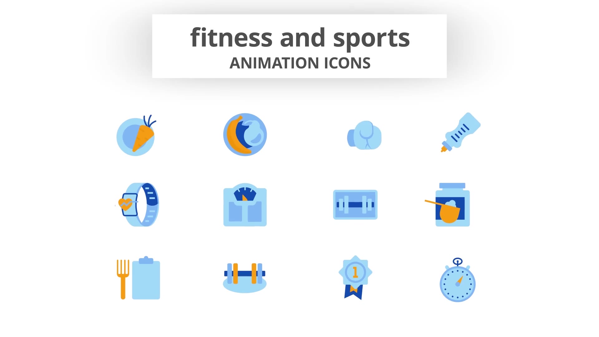 Fitness & Sports Animation Icons Videohive 28168246 After Effects Image 7