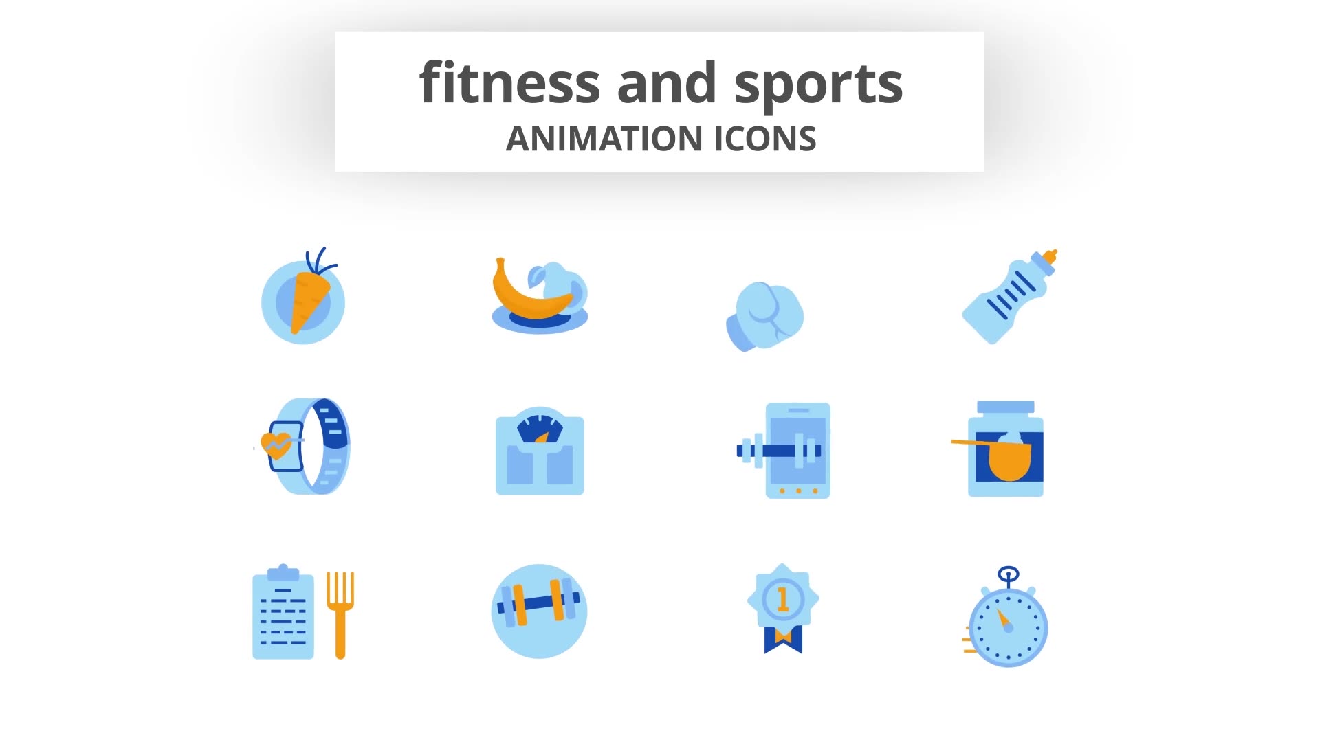 Fitness & Sports Animation Icons Videohive 28168246 After Effects Image 8