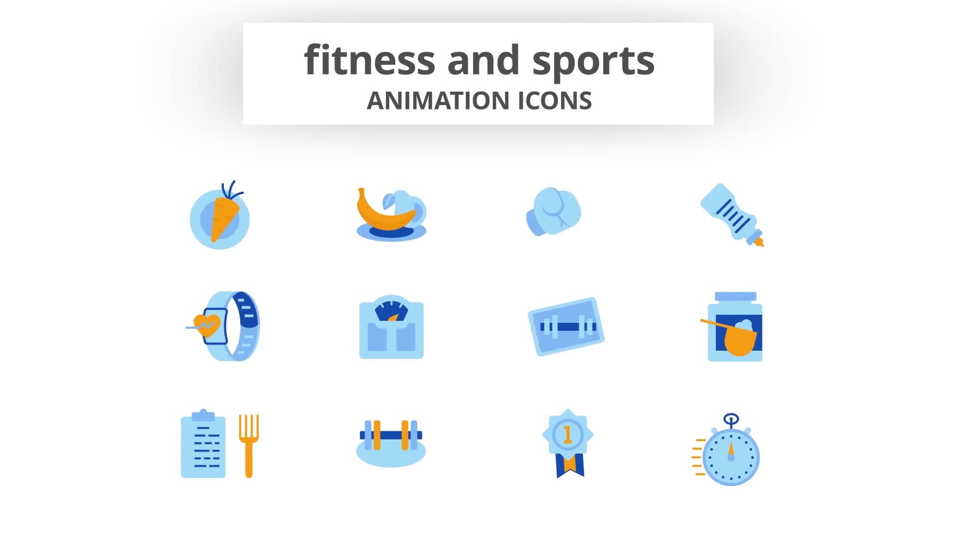 Fitness & Sports Animation Icons Videohive 28168246 After Effects Image 9