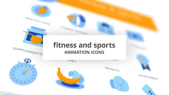 Fitness & Sports Animation Icons - Download Videohive 28168246