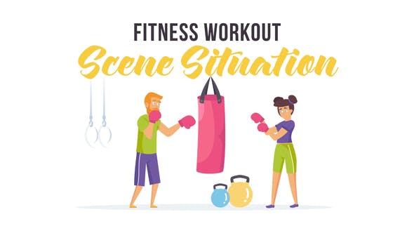 Fitness workout Scene Situation - Videohive Download 27608490