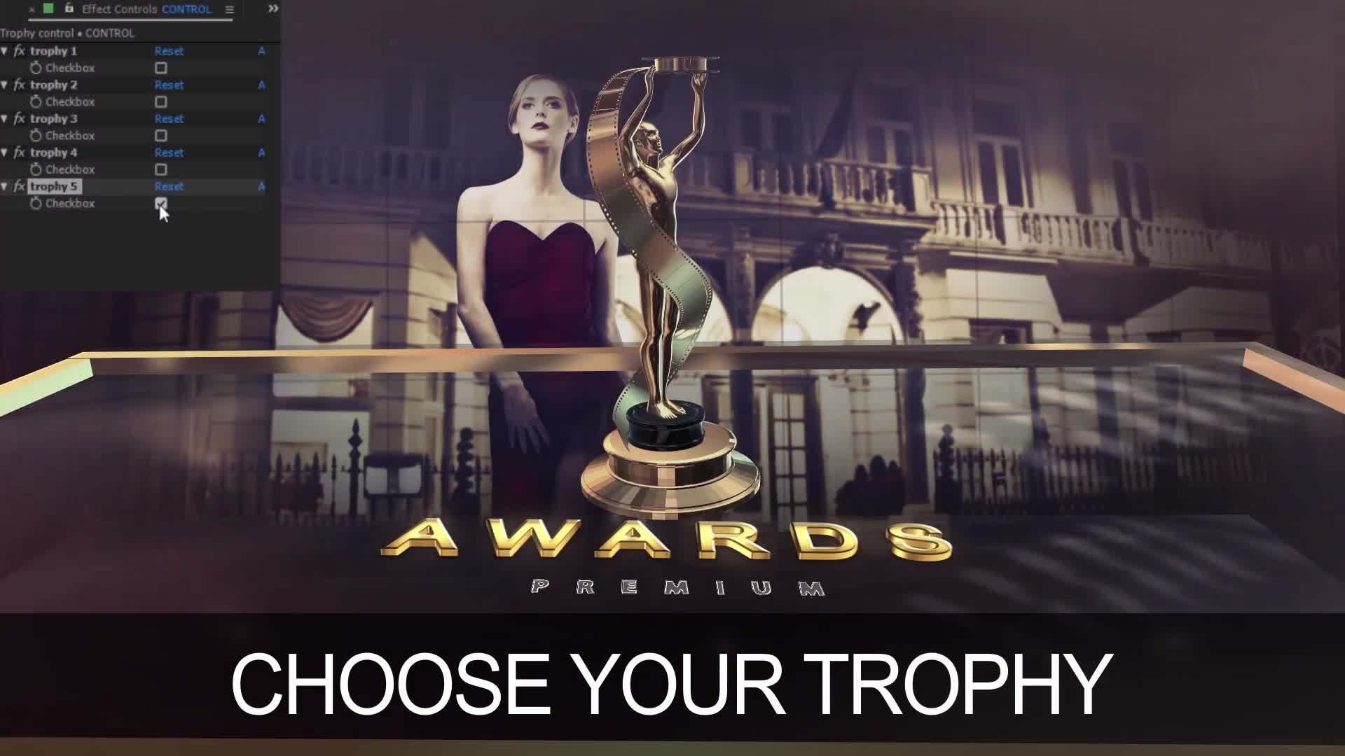 Five Trophies Awards Intro Videohive 26033865 After Effects Image 1