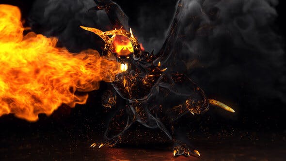 Flame Demon Fire Logo - 24566105 Download Videohive