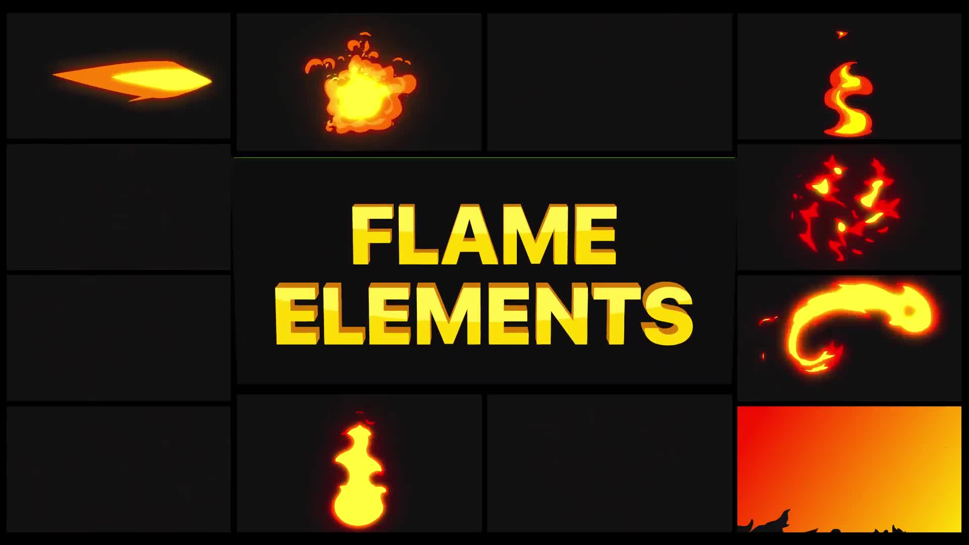 Flame Elements | After Effects Videohive 28890319 After Effects Image 1