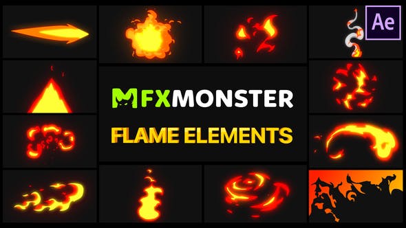Flame Elements | After Effects - Videohive 28890319 Download