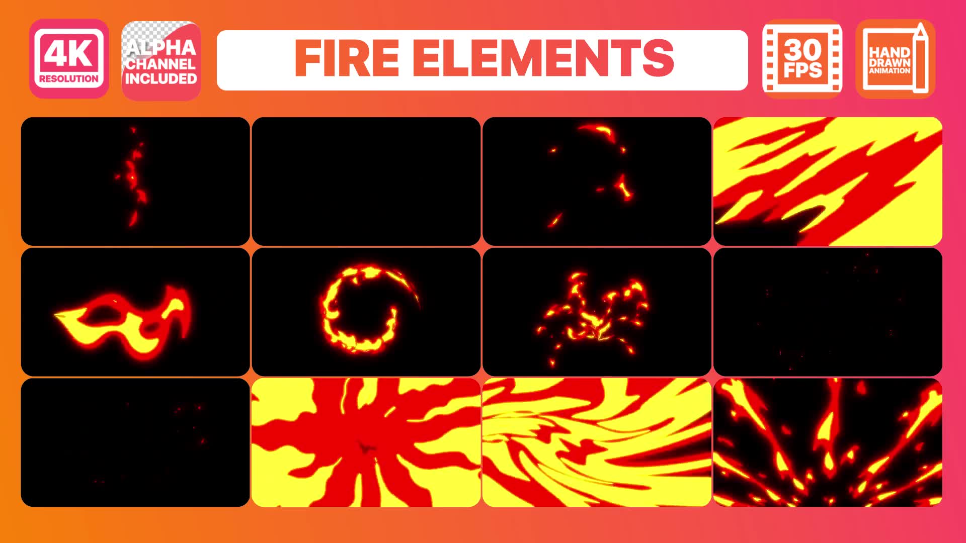 Flame Elements And Titles | Premiere Pro MOGRT Videohive 31190975 Premiere Pro Image 2