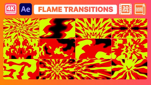 Flame Transitions | After Effects - Videohive 29849605 Download
