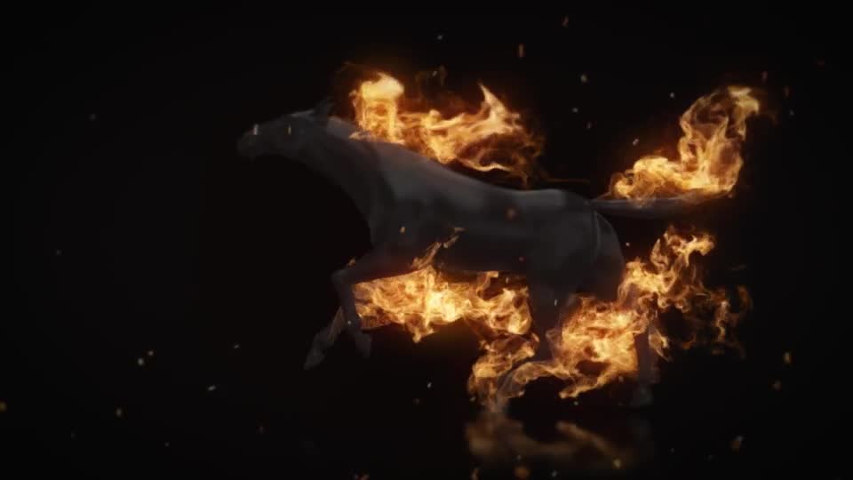 Flamming Horse Logo Reveal Videohive 22216625 After Effects Image 1