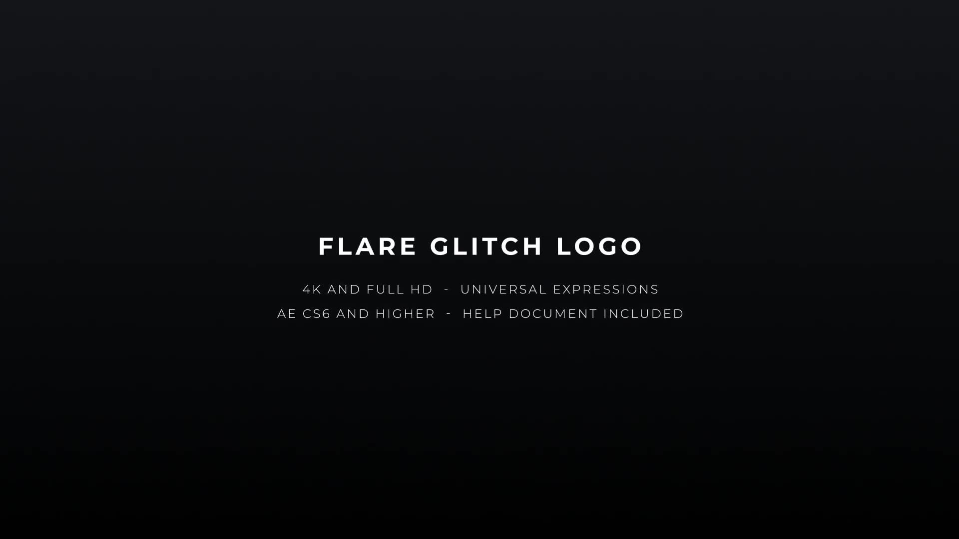 Flare Glitch Logo Videohive 22540853 After Effects Image 1