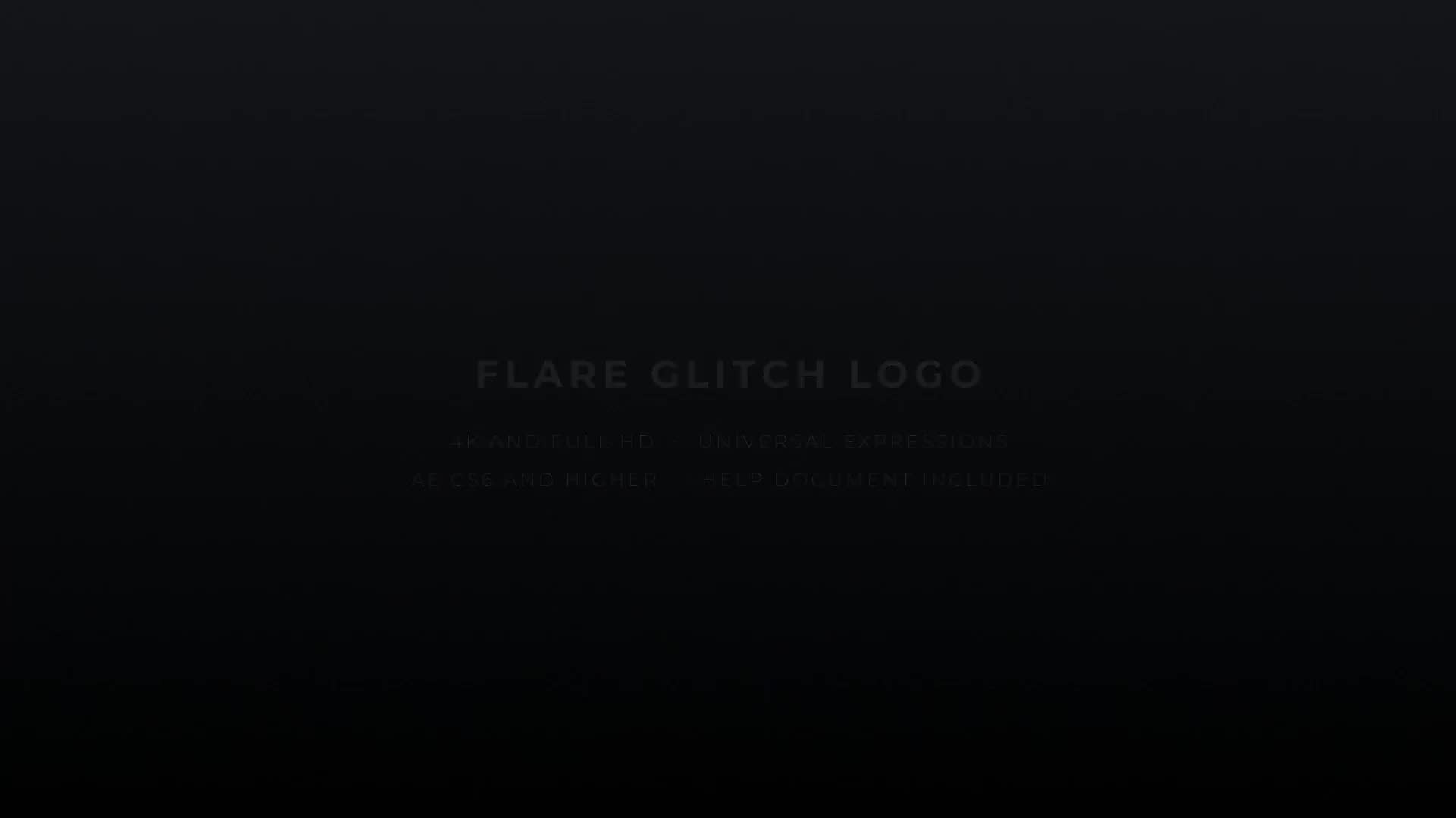 Flare Glitch Logo Videohive 22540853 After Effects Image 2