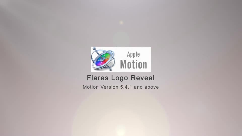 Flares Logo Reveal Apple Motion - Download Videohive 22167056