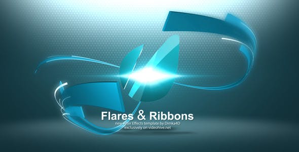 Flares & Ribbons Logo Reveal - 3320848 Videohive Download