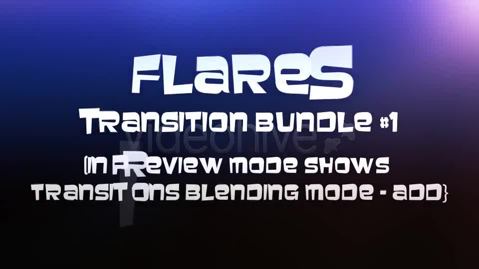 Flares Transition Bundle 4 - Download Videohive 519476