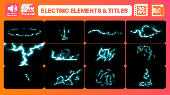 Flash FX Electric Elements And Titles - Download Videohive 22782817