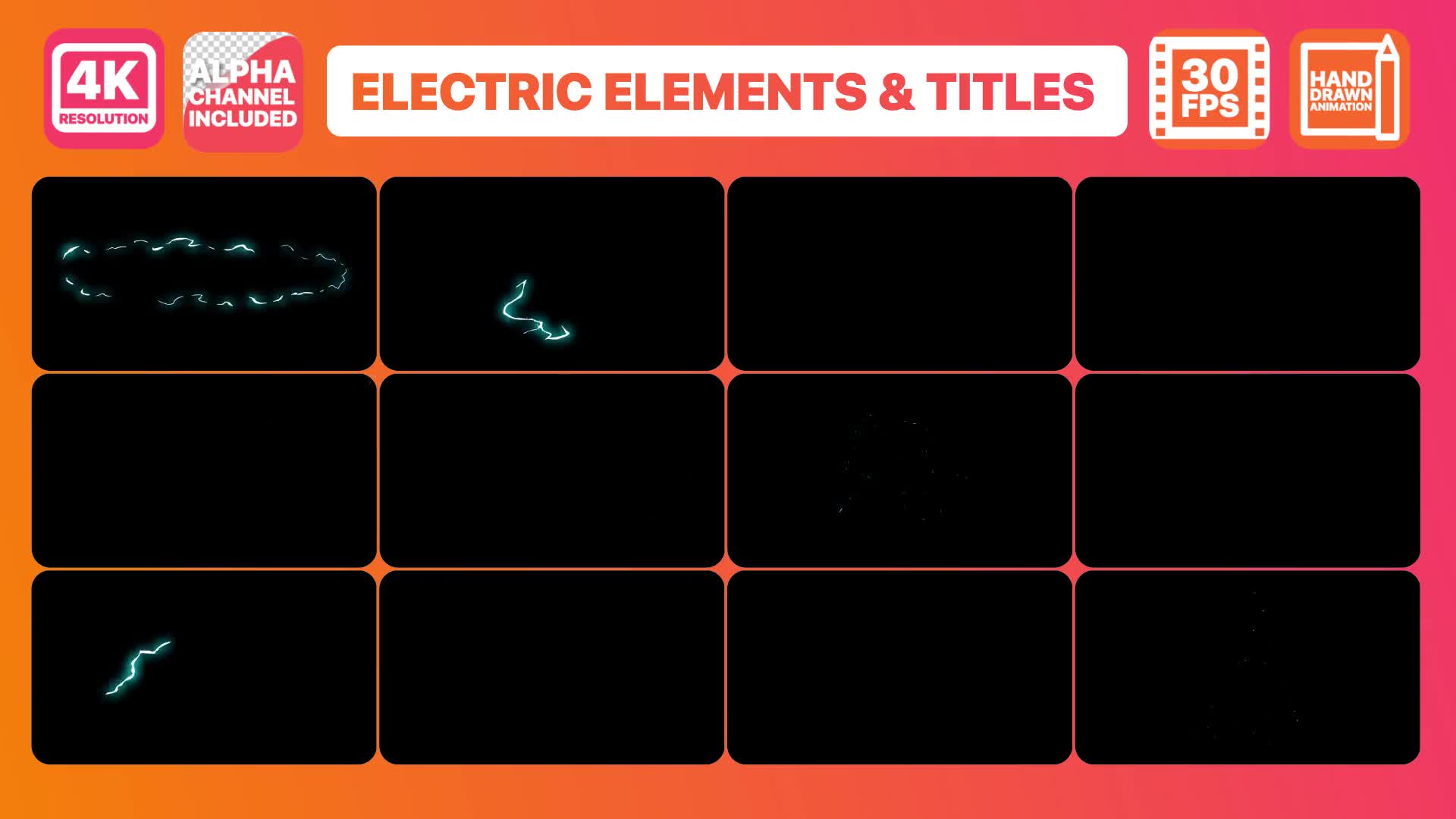 Flash FX Electric Elements And Titles | Final Cut Pro Videohive 24016386 Apple Motion Image 2