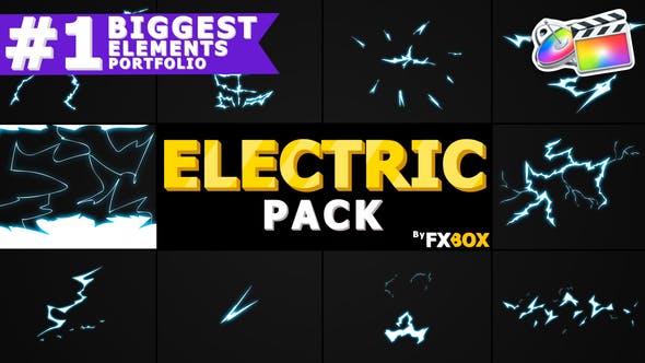 Flash FX ELECTRIC Elements And Transitions | FCPX - 23494445 Download Videohive