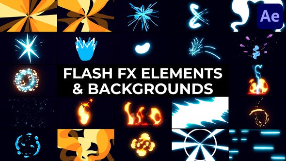 Flash FX Elements And Backgrounds | After Effects - Videohive 38709883 Download