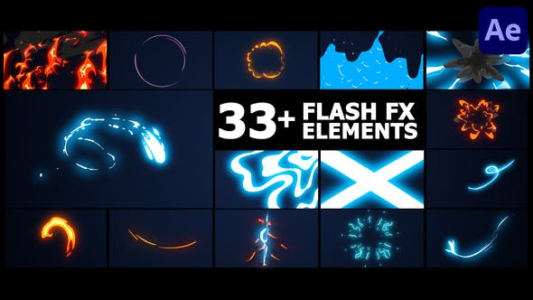 Flash FX Elements Pack 03 | After Effects - 39206712 Videohive Download