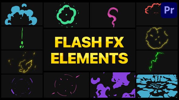 Flash FX Elements Pack 04 | Premiere Pro MOGRT - 30276671 Videohive Download