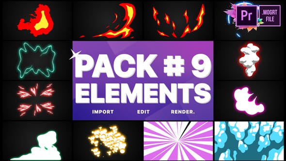 Flash FX Elements Pack 09 | Premiere Pro MOGRT - 28410671 Videohive Download
