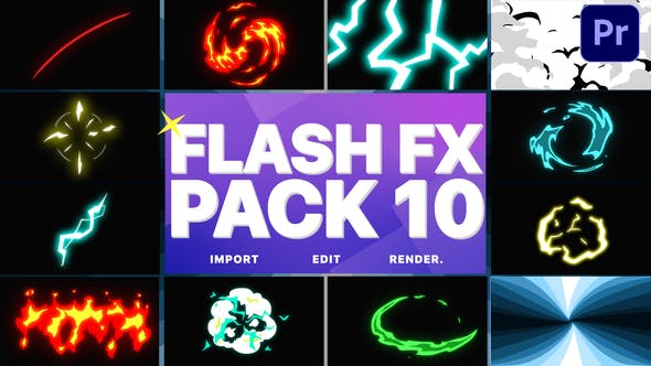 Flash FX Elements Pack 10 | Premiere Pro MOGRT - 29239554 Download Videohive