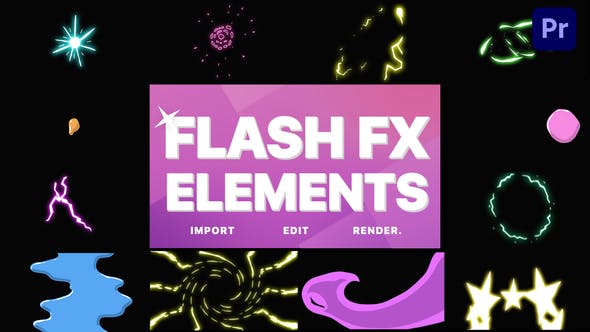 Flash FX Elements Pack | Premiere Pro MOGRT - 32640445 Download Videohive