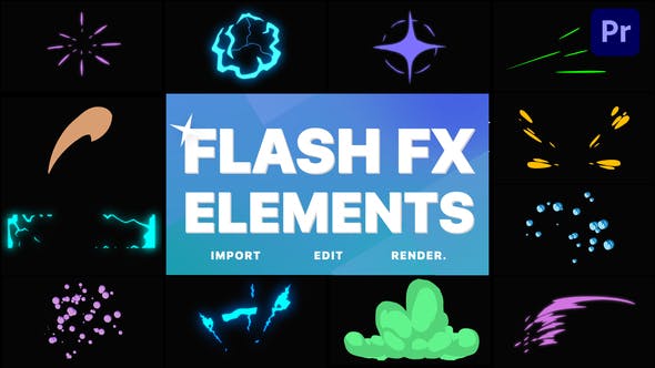 Flash FX Elements | Premiere Pro MOGRT - 32094671 Download Videohive