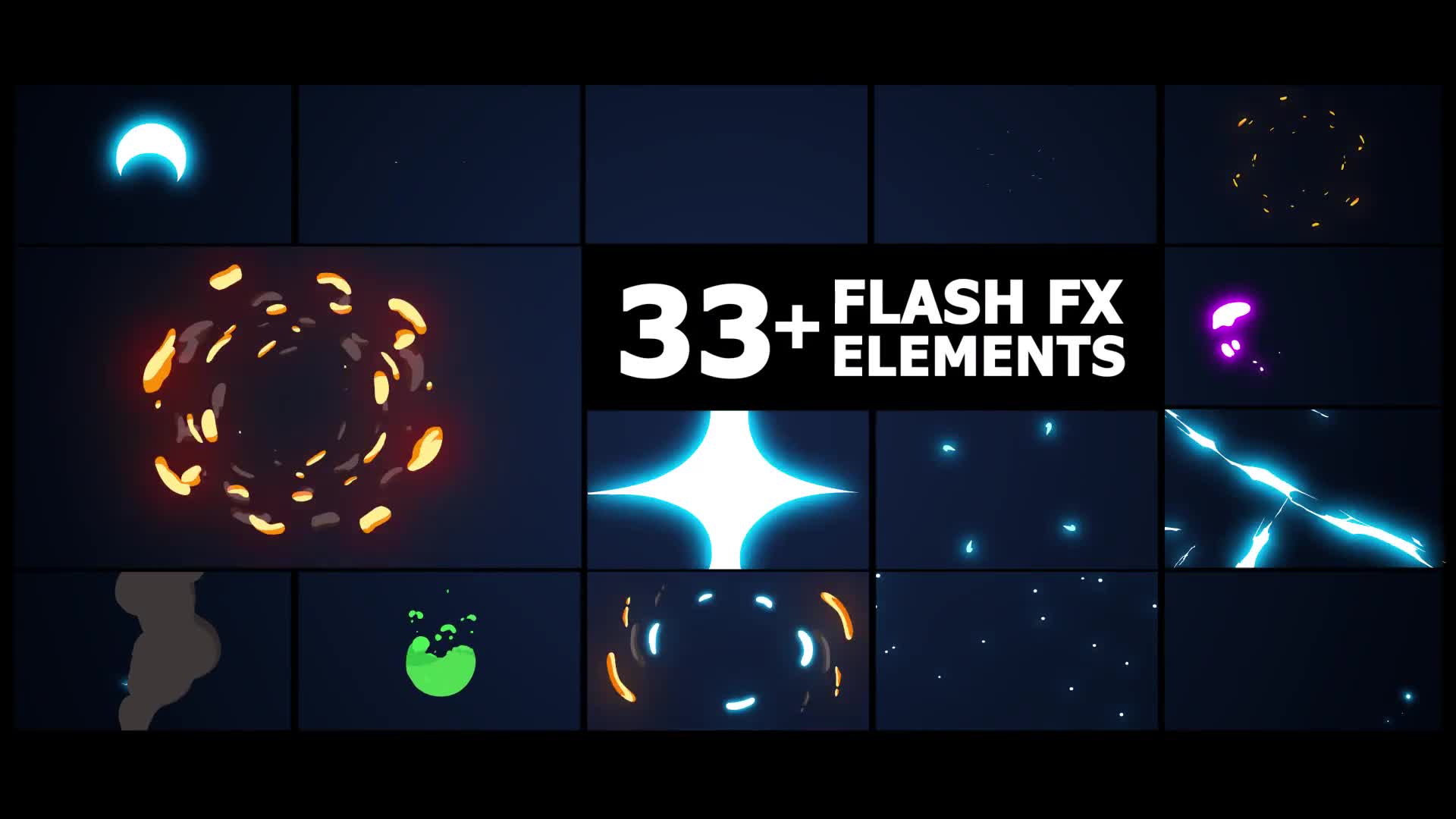 Flash FX Elements | Premiere Pro MOGRT Videohive 38972128 Premiere Pro Image 2