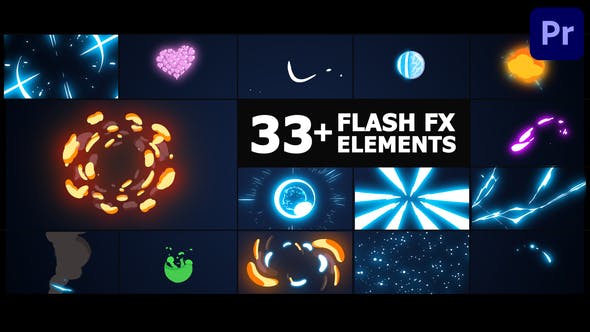 Flash FX Elements | Premiere Pro MOGRT - Download 38972128 Videohive