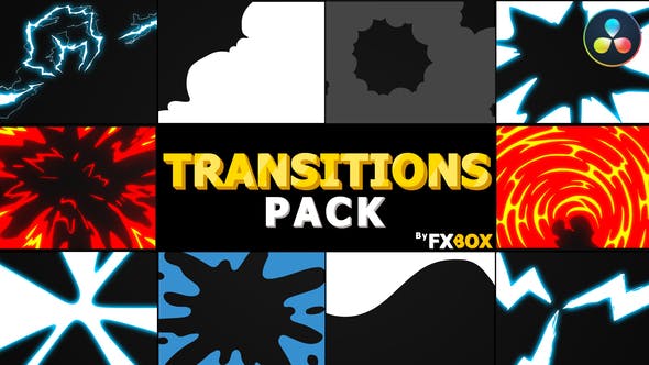 Flash FX Extreme Transitions | DaVinci Resolve - 32322844 Videohive Download