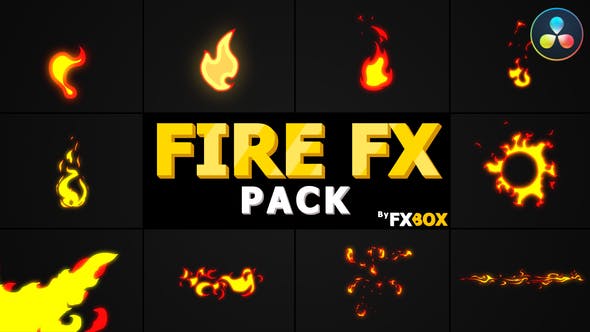 Flash FX FIRE Elements | DaVinci Resolve - Download 33744615 Videohive