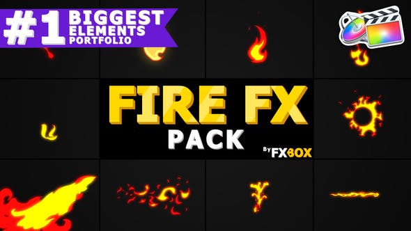 Flash FX FIRE Elements | FCPX - Download 23475044 Videohive