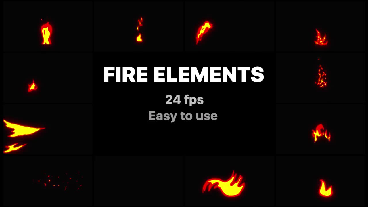 Flash FX Fire Elements | Final Cut Videohive 23495606 Apple Motion Image 2