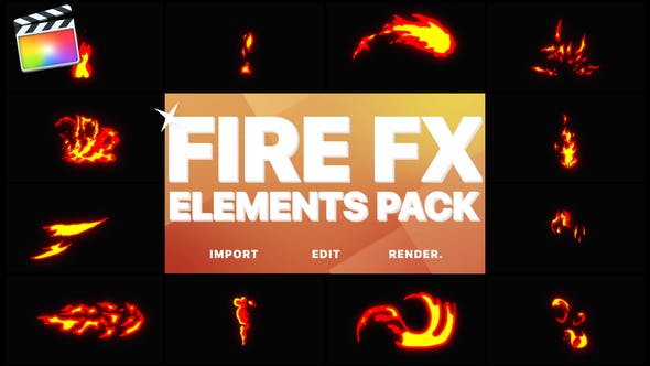 Flash FX Fire Elements | Final Cut - 23495606 Videohive Download