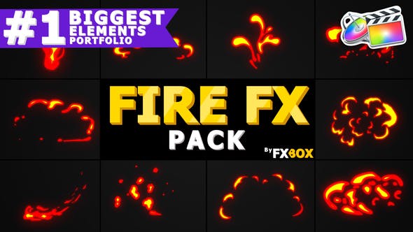 Flash FX Flame Elements | FCPX - Download Videohive 23505743