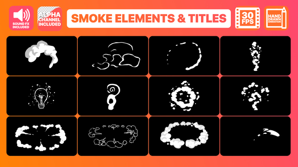 Flash FX Smoke Elements And Titles - Download Videohive 22442095
