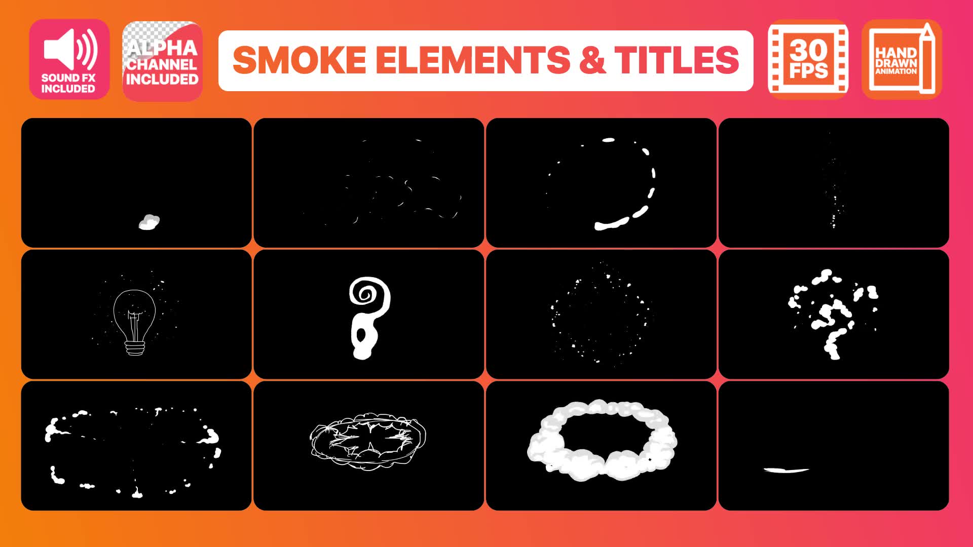 Flash FX Smoke Elements And Titles | Final Cut Pro Videohive 24220116 Apple Motion Image 2
