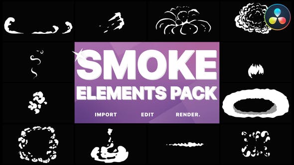 Flash FX Smoke Elements | DaVinci Resolve - 33253932 Videohive Download