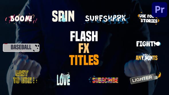 Flash FX Titles | Premiere Pro MOGRT - 38677865 Download Videohive