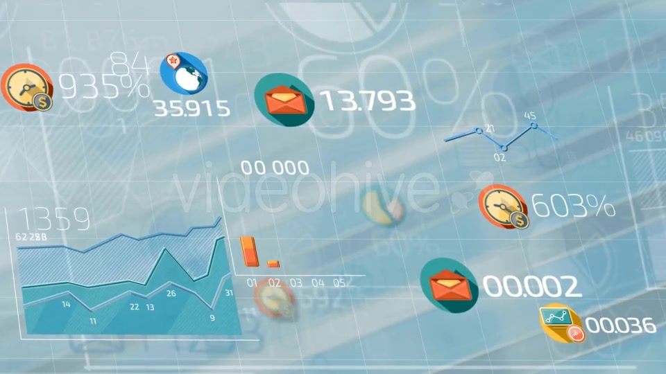 Flat Animated Icons Business Infographics - Download Videohive 13410021