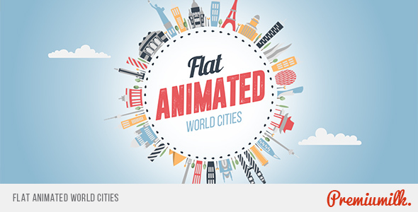 Flat Animated World Cities - Download Videohive 14802000