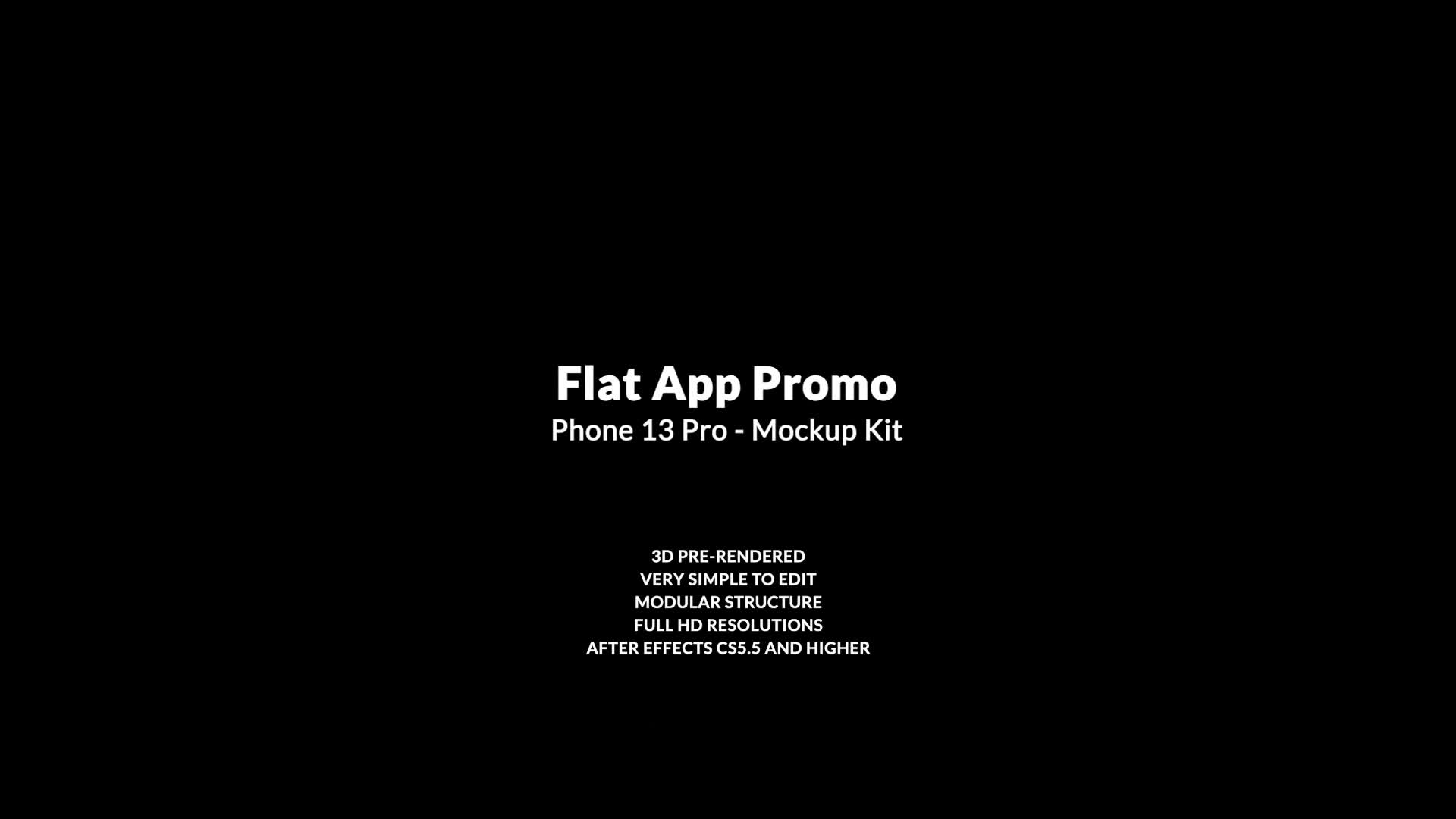 Flat App Promo | 3D Mockup Kit Videohive 37669210 After Effects Image 1