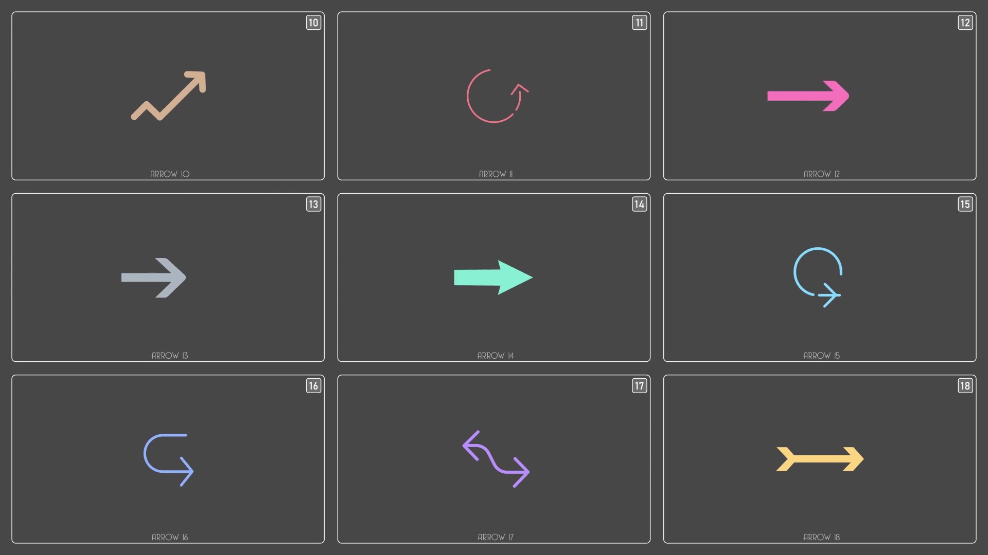Flat Arrows Pack Videohive 33663608 After Effects Image 5