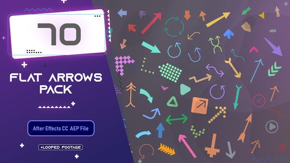 Flat Arrows Pack - Videohive Download 33663608